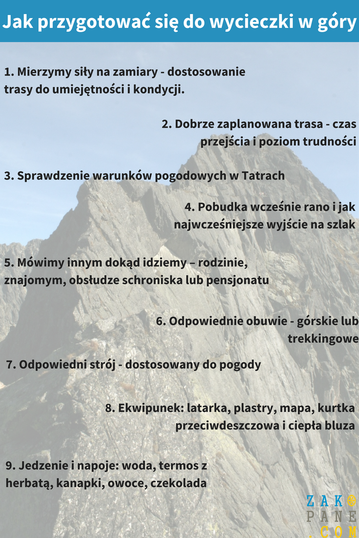 Jak przygotować się do wycieczki w góry