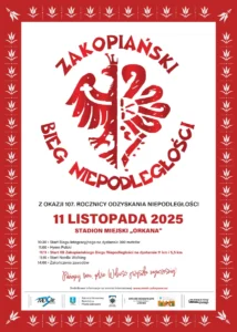 Zakopiański Bieg Niepodległości 2025 107 rocznica odzyskania niepodległości Listopad 2025
