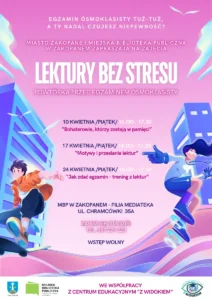 Lektury bez stresu dla ósmoklasistów w Miejskiej Bibliotece Publiczej w Zakopanem