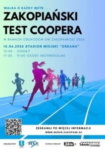 Zakopiański test Coopera 2026 Mosir, wydarzenia w Czerwcu 2026 w Zakopanem